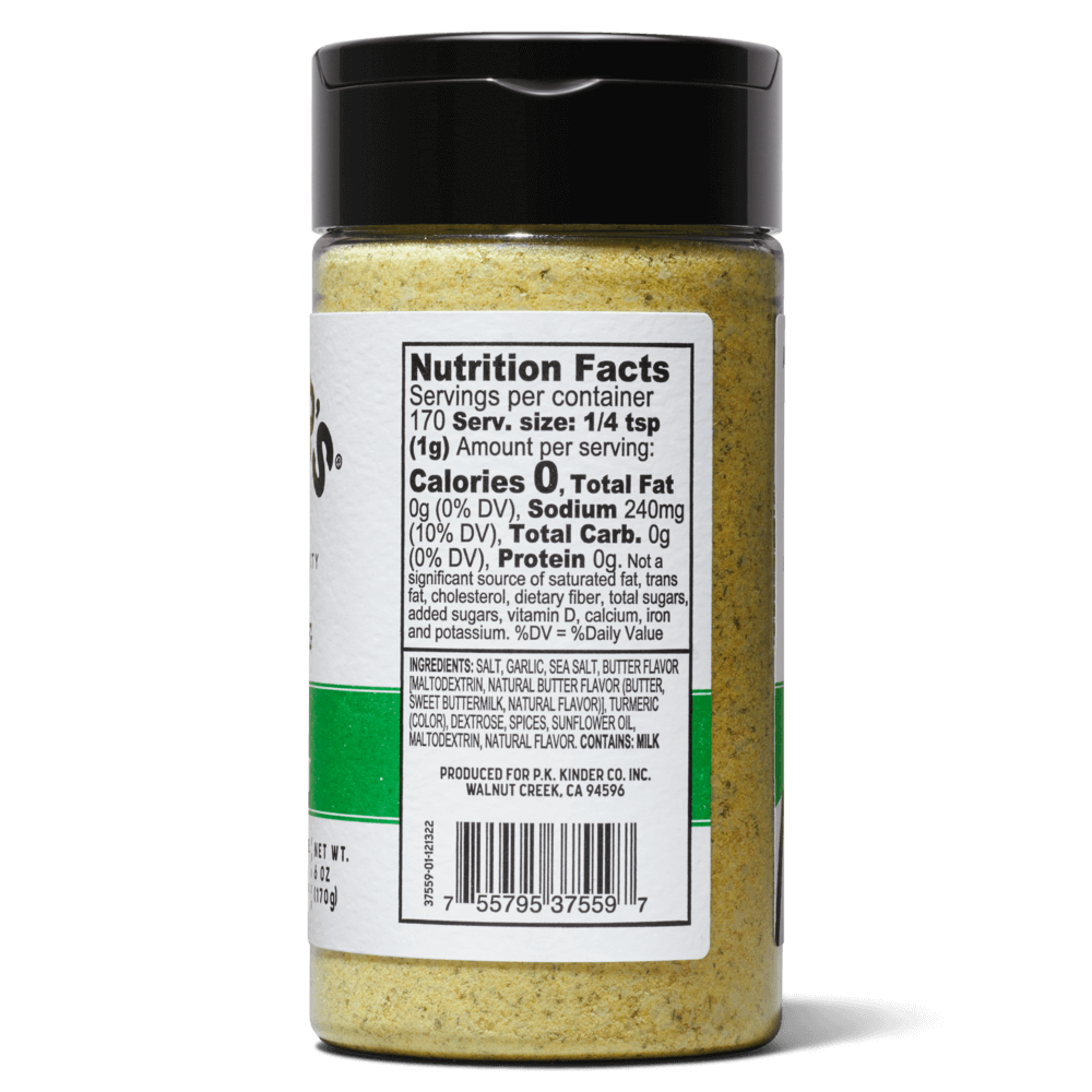 Kinder's Seasoning Buttery Garlic Salt 170g