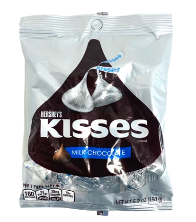 Hershey kisses (3 pack) Milk Chocolate | Milk chocolate with almonds | Miniatures