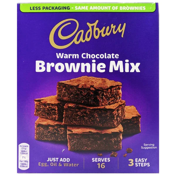 Cadbury Warm Chocolate Brownie Mix 350g