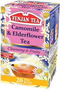 Fenjan Camomile & Elderflower Tea, Cleansing & Fruity, 20 Tea Bags