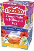 Fenjan Camomile & Hibiscus Tea, Cleansing & Fruity, 20 Tea Bags
