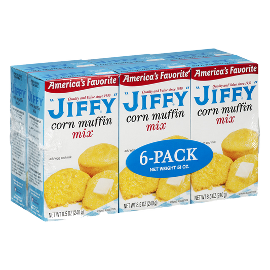 Jiffy Corn Muffin Mix 240g 6-Pack (Best Before : 11 Dec 2025)