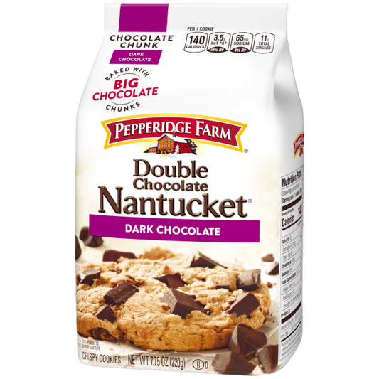Pepperidge Farm Double Chocolate Nantucket Dark Chocolate 220g
