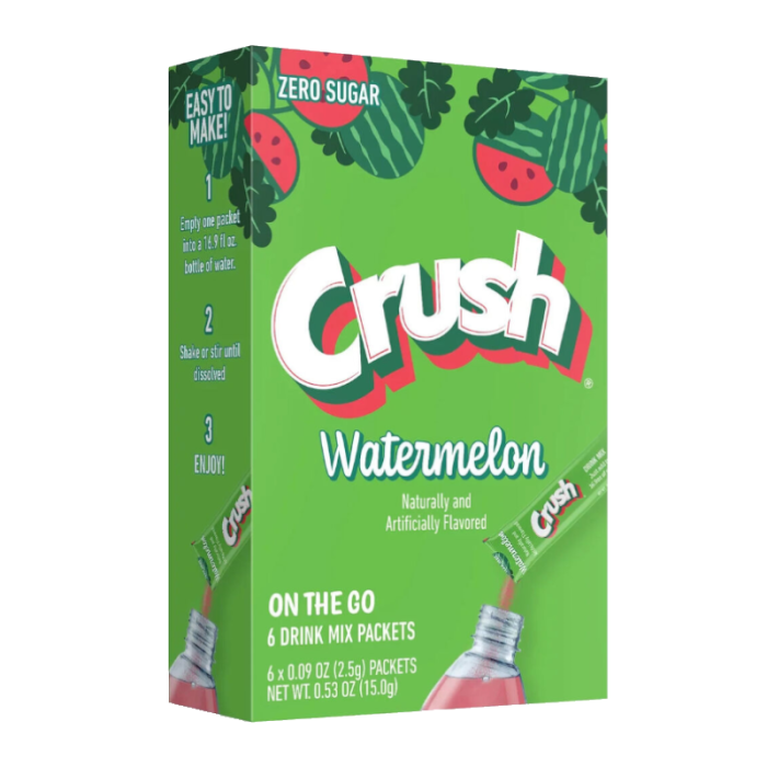 Crush Singles To Go Watermelon Drink Mix