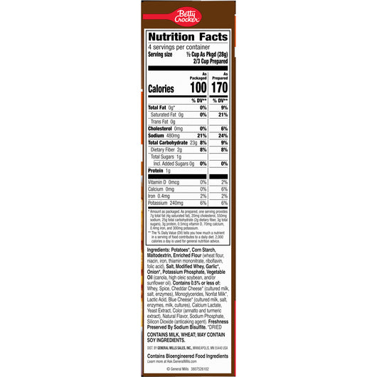 Betty Crocker Cheesy Scalloped Casserole Potatoes 113g