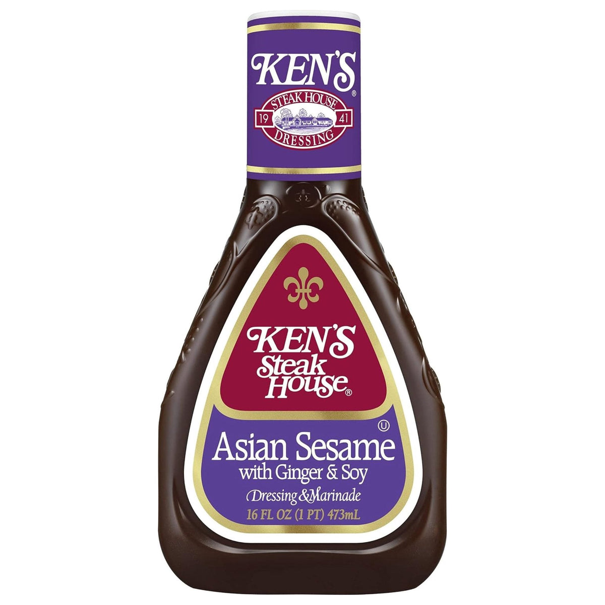 Ken's Steak House Lite Asian Sesame with Ginger & Soy Dressing 473ml
