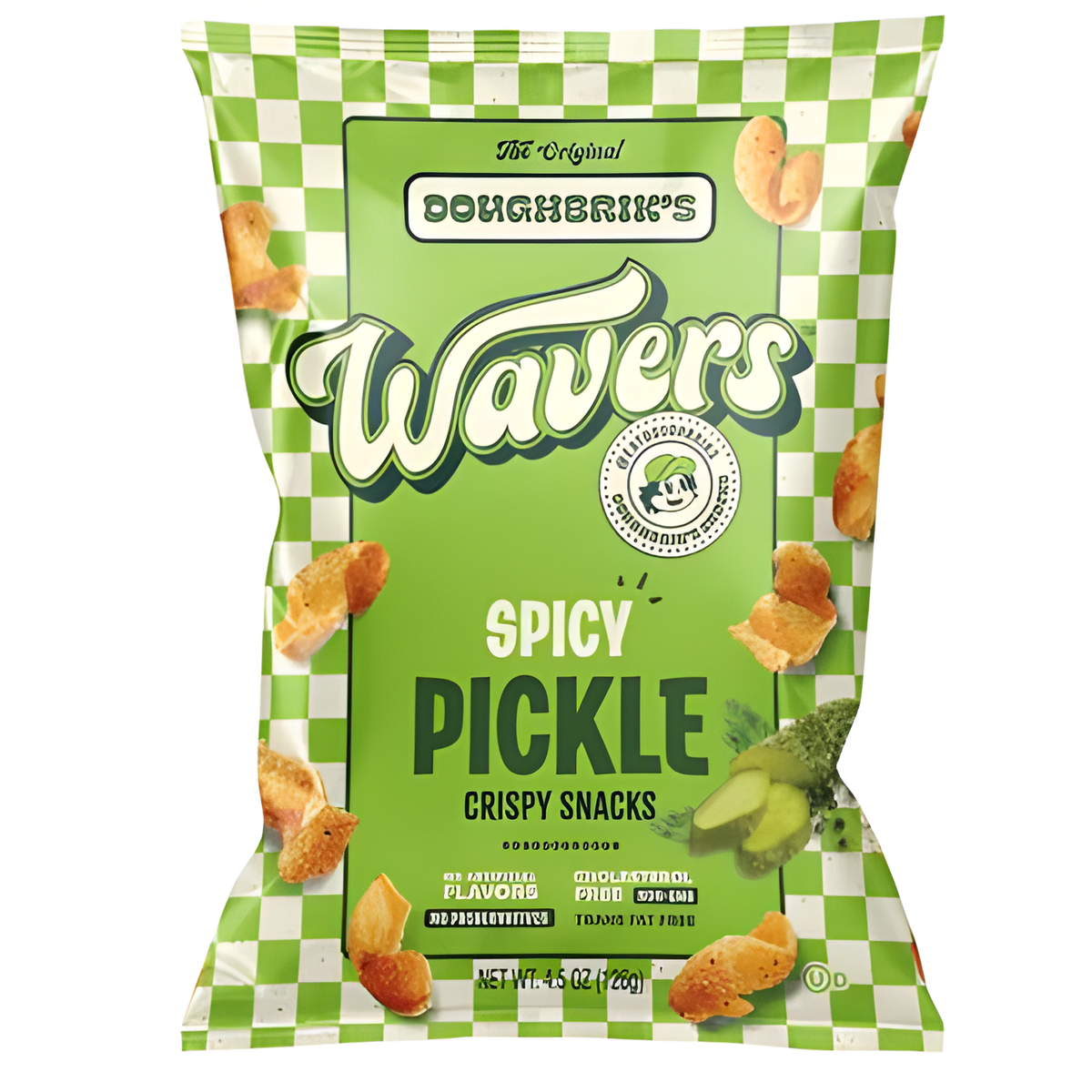 The Original Doughbrik's Wavers Crispy Snacks 126g | Spicy Pickle Flavoured