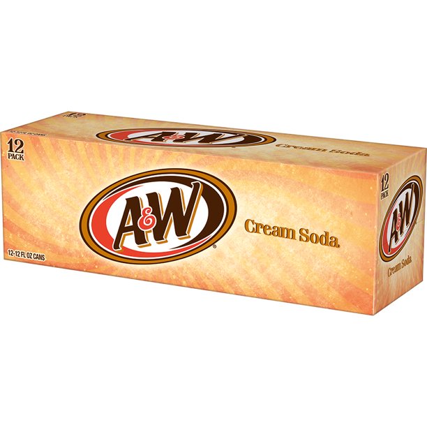 A&W Cream Soda Flavoured 355ml (Best Before : 12 Nov 2025)