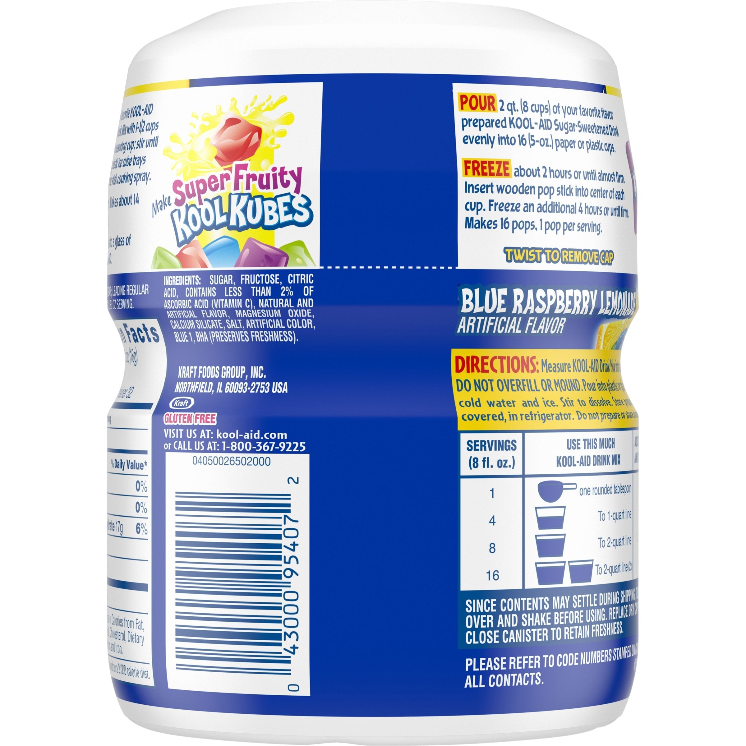 Kool-Aid Blue Raspberry Soft Drink Mix 567g (Best Before 03/2025)