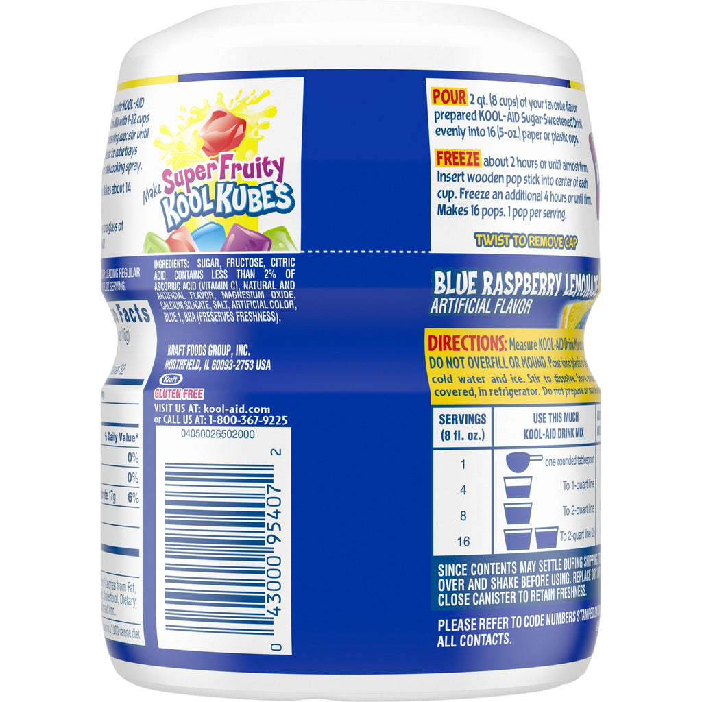 Kool-Aid Blue Raspberry Soft Drink Mix 567g (Best Before Date 01/2026)