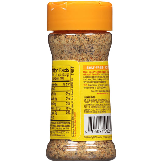 Mrs. Dash Salt-Free Lemon & Pepper Seasoning Blend 71g (Best Before : 13 Aug 2025)