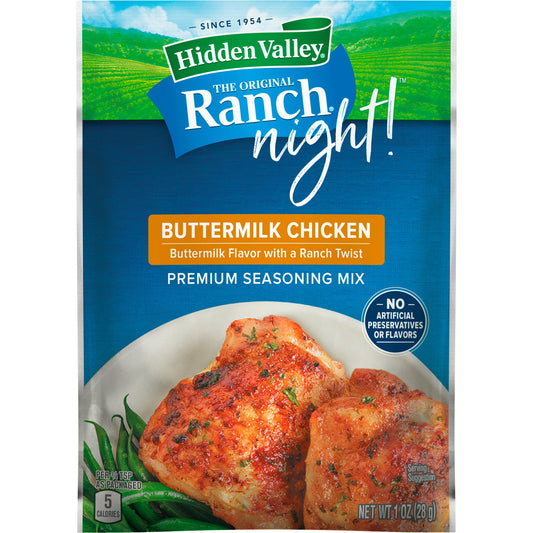 Hidden Valley Original Ranch Night! Buttermilk Chicken Premium Seasoning Mix 28g(Best Before Date 31/12/2024)