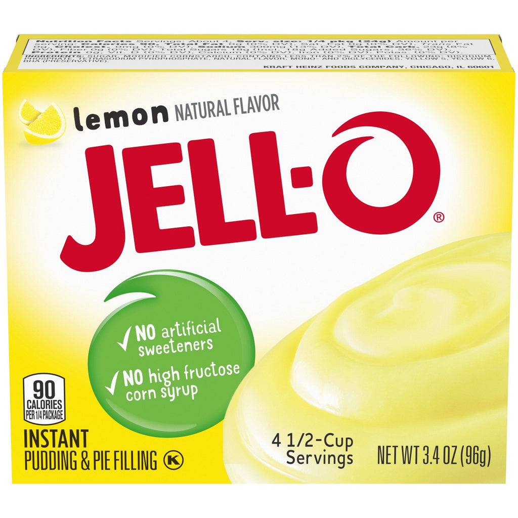 Jell-O Instant Lemon Pudding & Pie Filling 96g Pack of 2 (Best Before : April 2026)