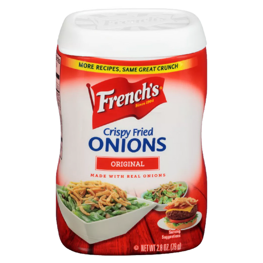 French's Crispy Fried Onions Original 79g I Pack OF 2 I (Best Before Date 21/08/2025)