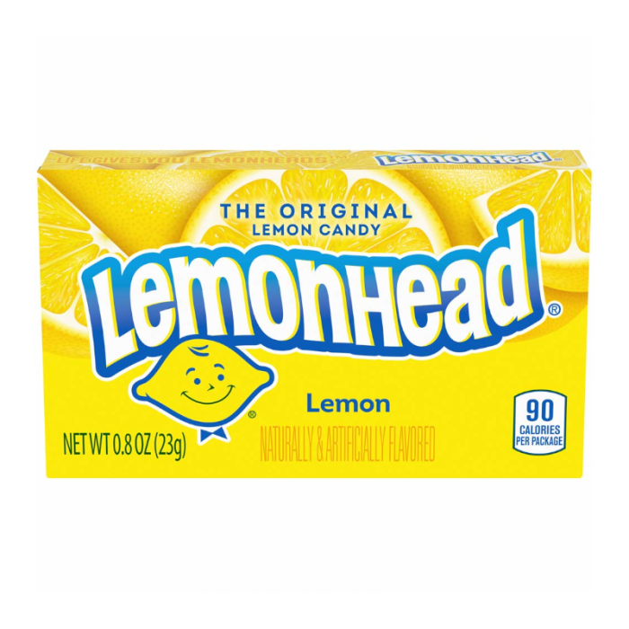 Lemonhead Original Lemon Candy Full Case of 24 (Best Before May 2026)