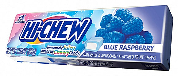 Hi Chew Blue Raspberry Flavoured Chewy Candy 50g (Best Before 02/26)