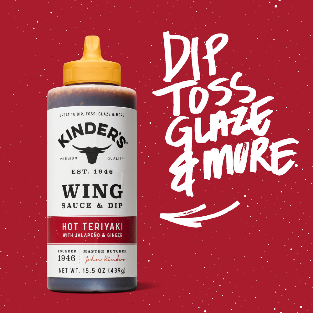 Kinder's Wing Sauce Hot Teriyaki 439g