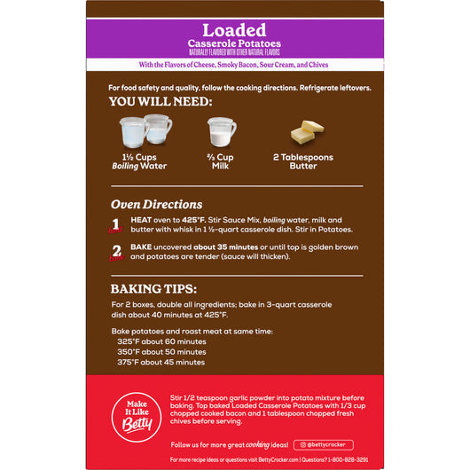 Betty Crocker Loaded Casserole Potatoes 113g