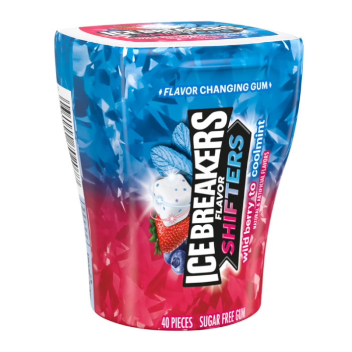 Ice Breakers Flavor Shifters Bottle Wild Berry to Coolmint Flavors 92g (Best Before : July 2026)