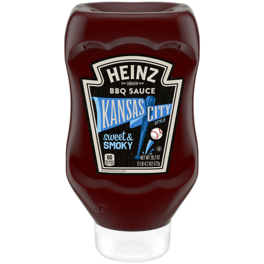 Heinz Kansas City Style Sweet & Smoky BBQ Sauce 572g (Best Before : 20/Aug/2025)