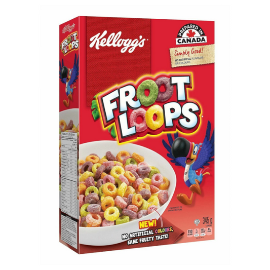 Kellogg's Froot Loops Cereal 320g (Canadian)