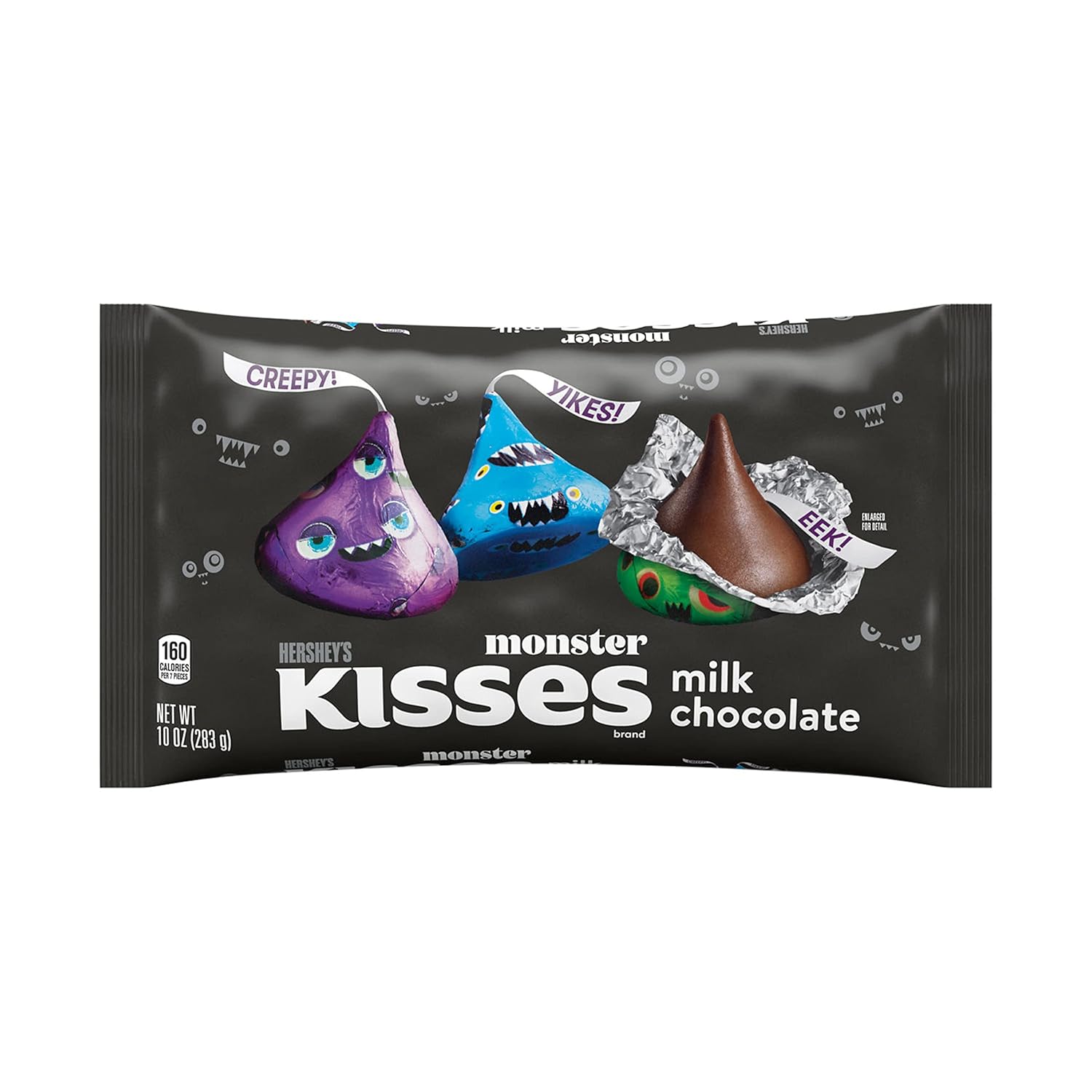 Hershey’s Kisses Assorted Halloween Monster Milk Chocolate (281g) (Best Before : Aug 2026)
