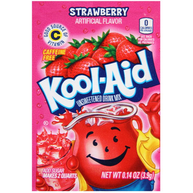 Kool-Aid Strawberry Unsweetened Drink Mix 3.9g