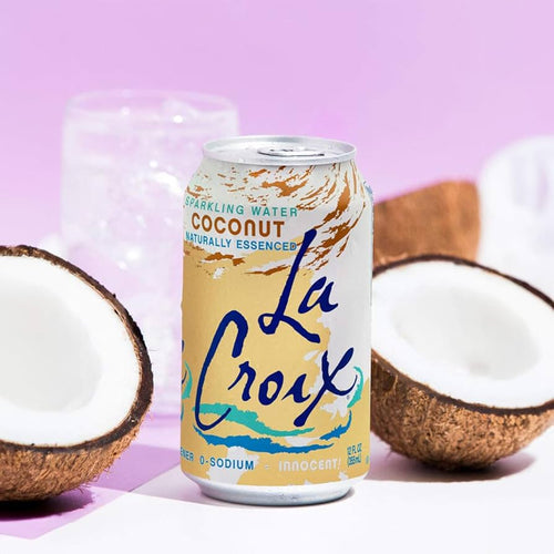 La Croix Coconut Sparkling Water 355ml | Naturally Essenced, 0 Calories, 0 Sweetener, 0 Sodium