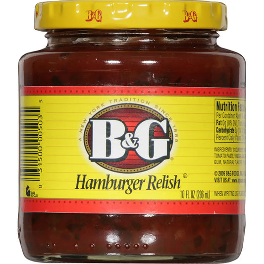 B&G Hamburger Relish 283g(Best Before Date :- 15/06/2025)
