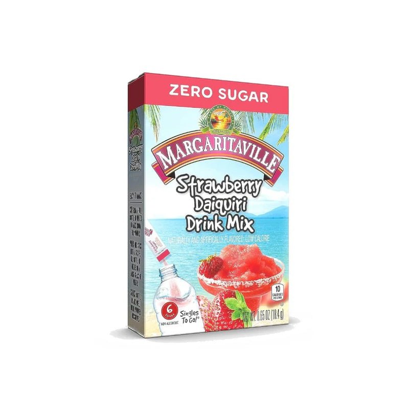 Singles To Go Margaritaville Strawberry Daiquiri Drink Mix 16.4g (6 Sticks)