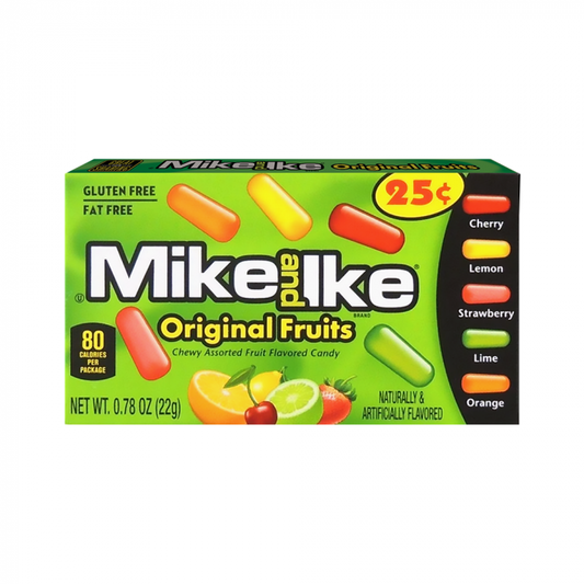 Mike and Ike Original Flavoured Candy (24 x 22g) (Best Before : Sep 2025)