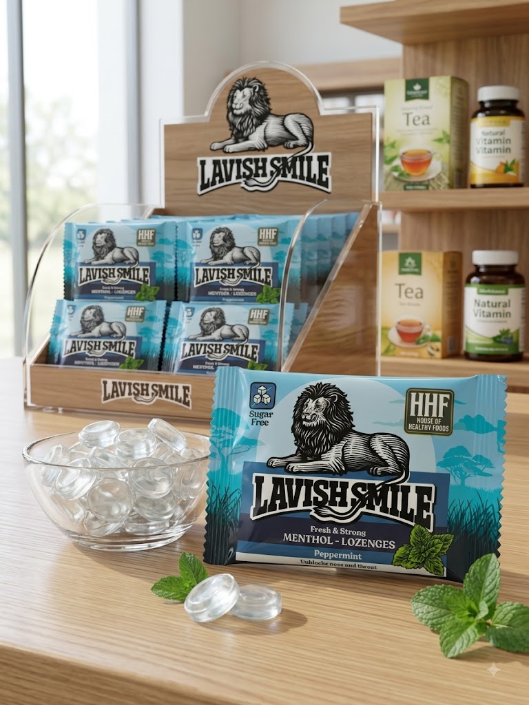 LAVISH SMILE Fresh & Strong MENTHOL - LOZENGES Peppermint