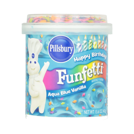 Pillsbury Funfetti Aqua Blue Vanilla Frosting 442g(Best Before Date 27/10/2024)
