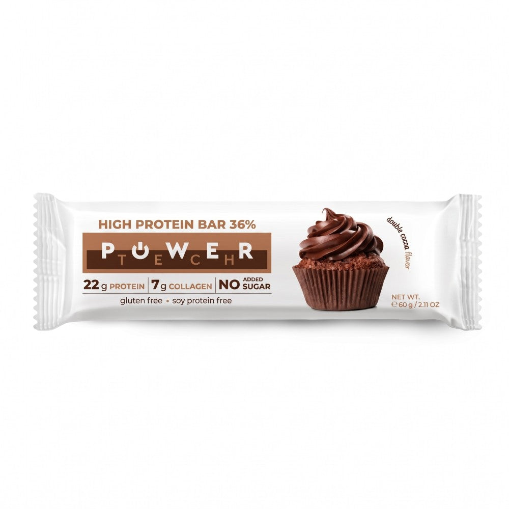 Power Tech High Protein Bar 36% Double Cocoa 60g