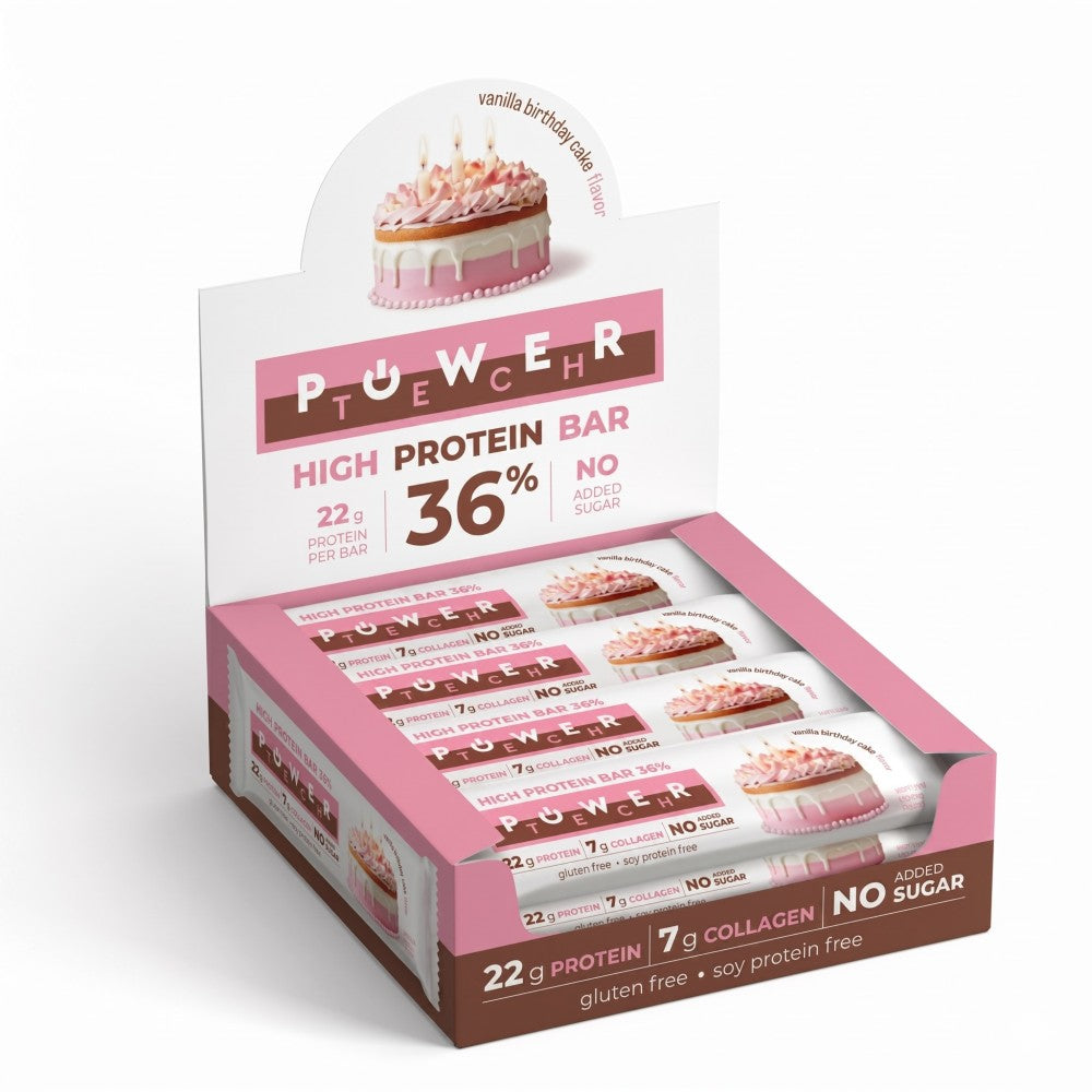 Power Tech High Protein Bar 36% Vanilla Birthday Cake 60g