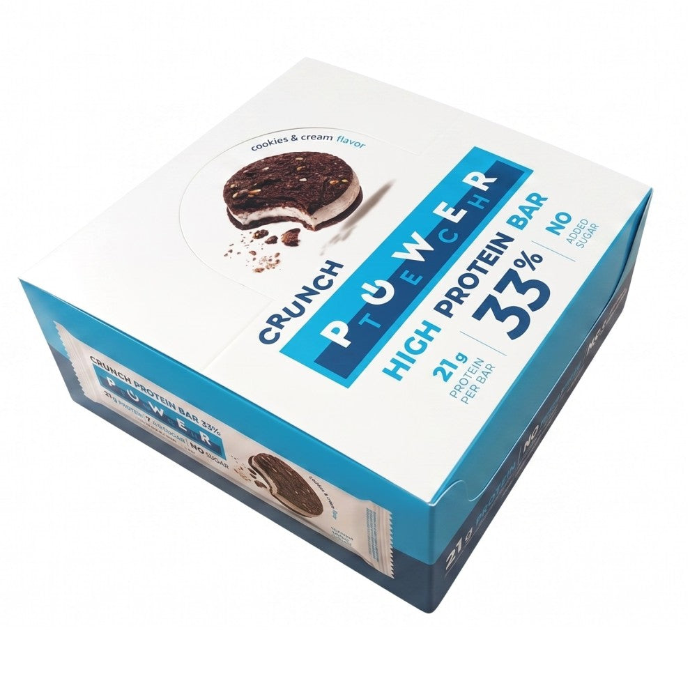 Power Tech Crunch Protein Bar 33% Cookies & Cream 65g