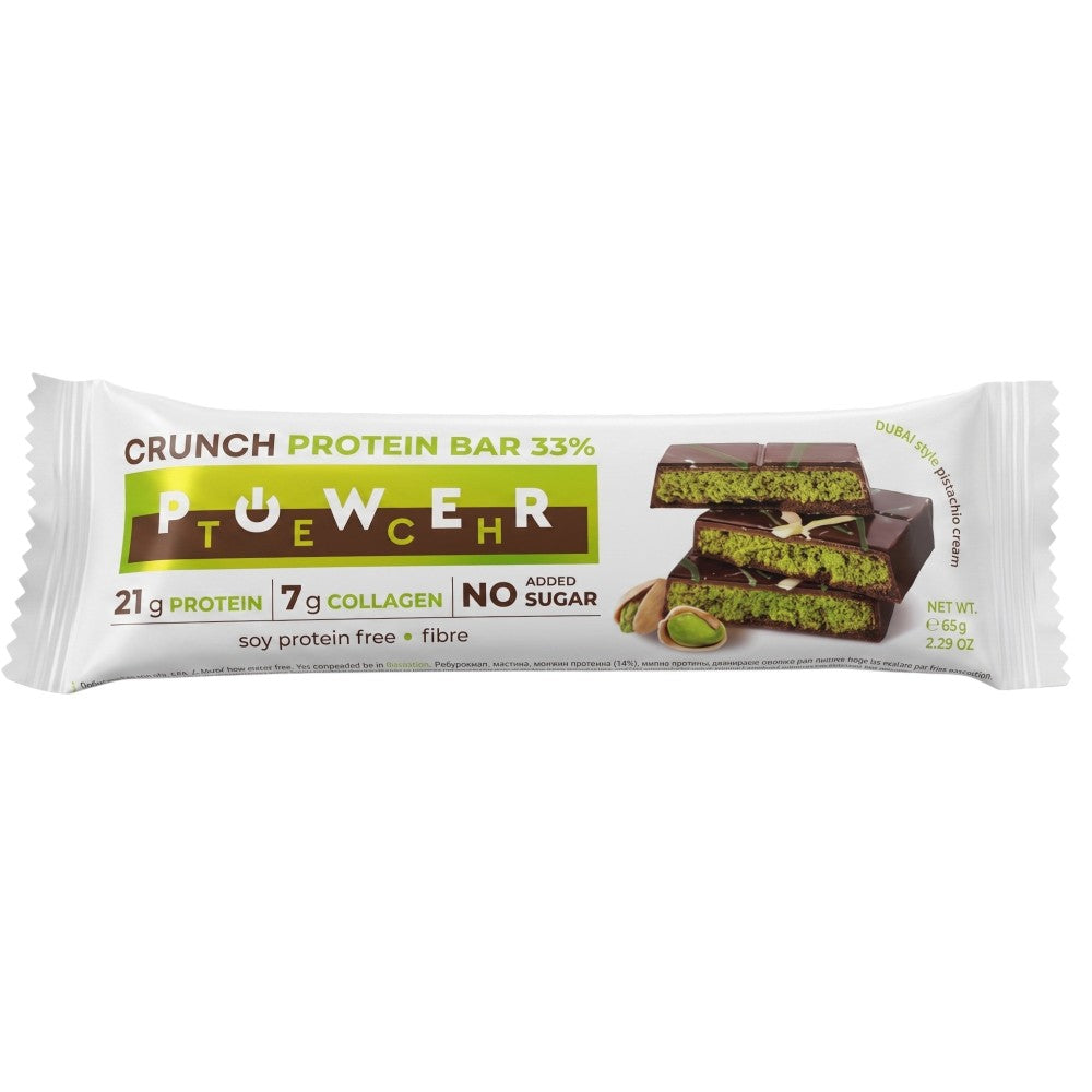 Power Tech Crunch Protein Bar 33% Dubai Style Pistachio Cream 65g