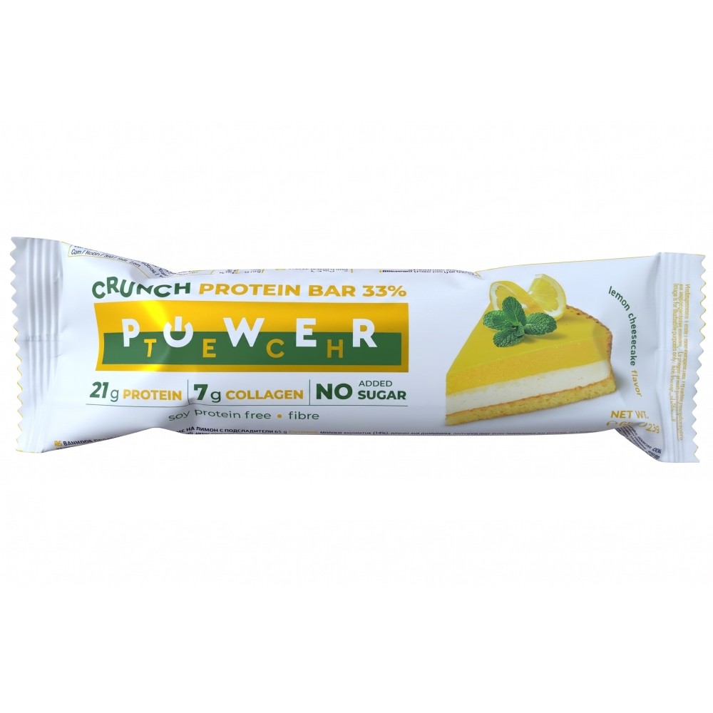 Power Tech Crunch Protein Bar 33% Lemon Cheesecake 65g
