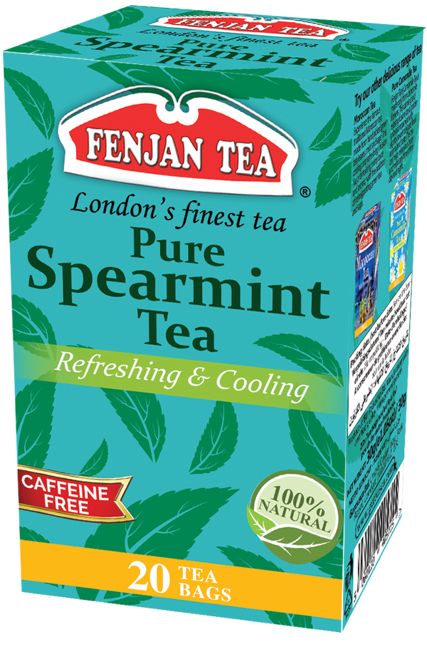 Fenjan Pure Spearmint Tea, Refreshing & Cooling, 20 Tea Bags – Candy ...