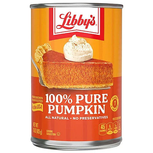 (5 For £12.50 OFFER) Libby's 100% Pure Pumpkin 425g (Best Before October 2026)