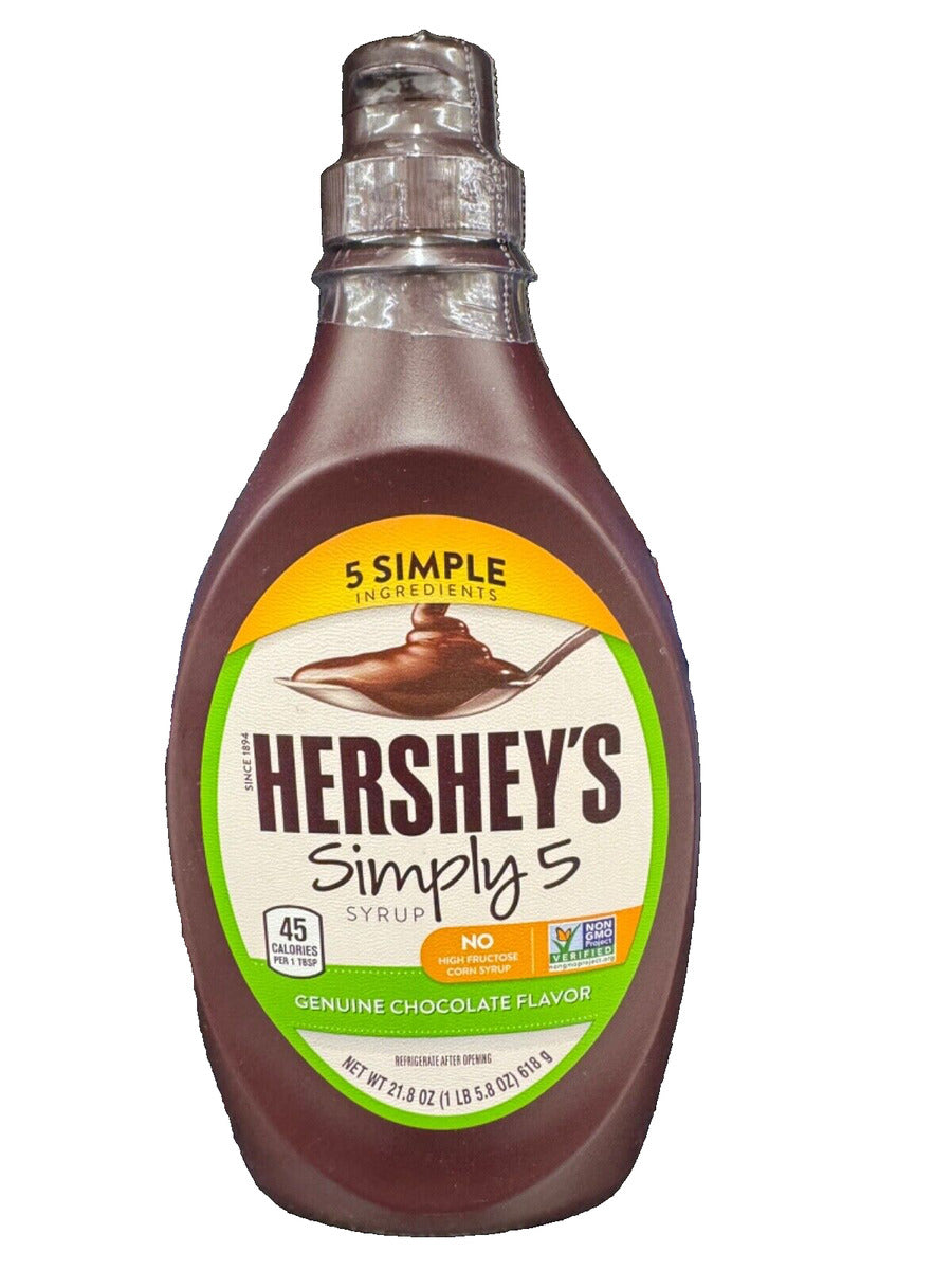 Hershey's Chocolate Syrup Simply5 - 618g (Best Before Date:- 09/25)