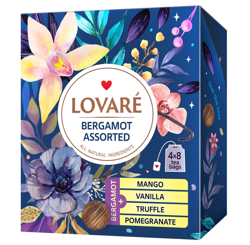 Lovare Bergamot Assorted 48g (4 Flavours * 8 Tea Bags)