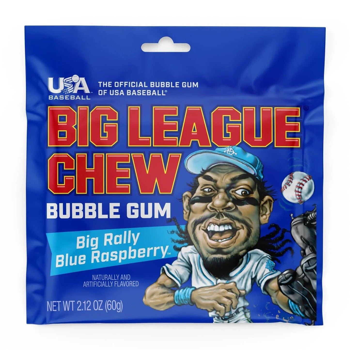 Big League Chew Bubble Gum 60g | Big Rally Blue Raspberry