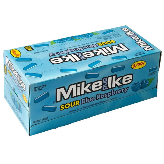 (24 x 22g) Mike and Ike Sour Blue Raspberry Chewy Candy(Best Before Date 01/2026)