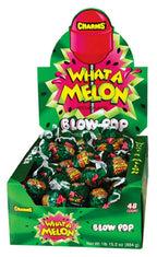 Charms Blow Pops Lollipop 48 Count | Whata Melon Bubble Gum Filled Flavoured(BBD DEC 2026)