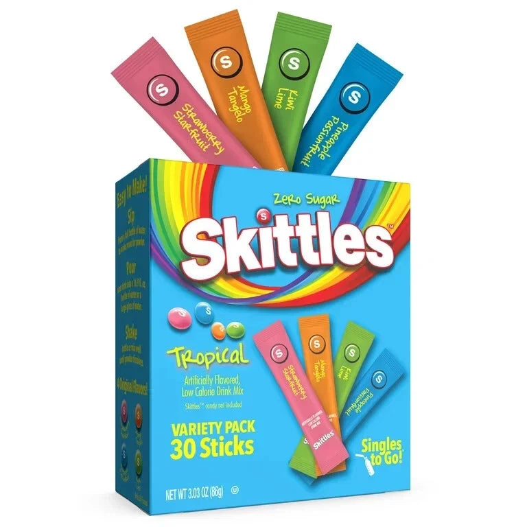 Skittles TROPICAL Variety Pack 30 Sticks 86g