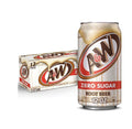A&W Zero Sugar ROOT BEER Flavoured Soda 355ml