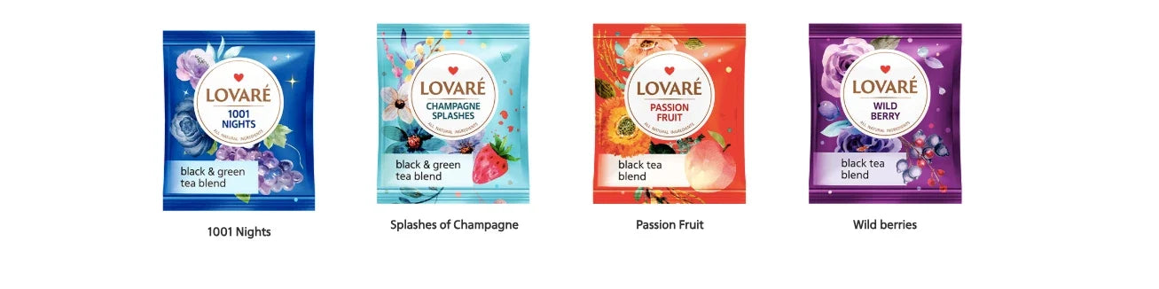 Lovare Bergamot Assorted 48g (4 Flavours * 8 Tea Bags)
