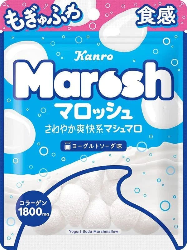 Kanro Marosh Gummy Marshmallow Yogurt Soda 50g