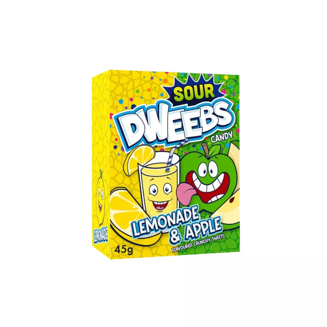 DWEEBS Candy 45g (Pack of 6) | Sour Lemonade & Apple  Flavoured